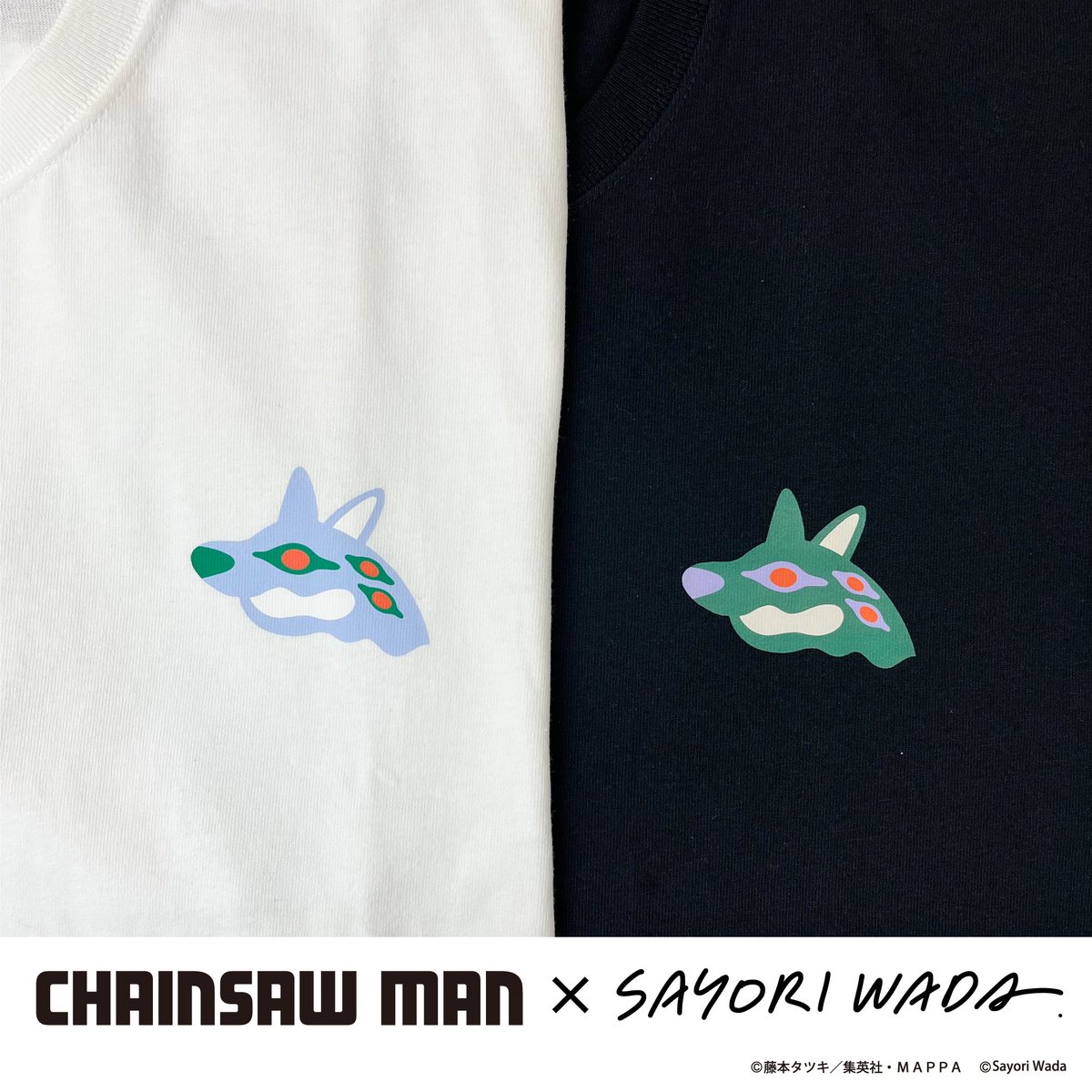 早川アキ×SAYORI WADA》 【商品情報】 Tシャツ(白/黒、各L/XLサイズ