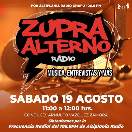 ARNULFOVAZQUEZ's tweet image. #REDISCOVERINGTHESOUNDS #WALKINGANDRINGINGROCKANDROLL #TODOSLOSSÁBADOS #ZUPRAALTERNO #ROCKYOTRASALTERNATIVAS #SÁBADO19AGOSTO #APARTIRDELAS11DELAMAÑANA #ALTIPLANIARADIO106PUNTO9FM #CONDUCEARNULFOVZ #DGPHYAYOL #SAHAGUNENSES #MX2023

radioytelevision.hidalgo.gob.mx/pag/radiotepea…