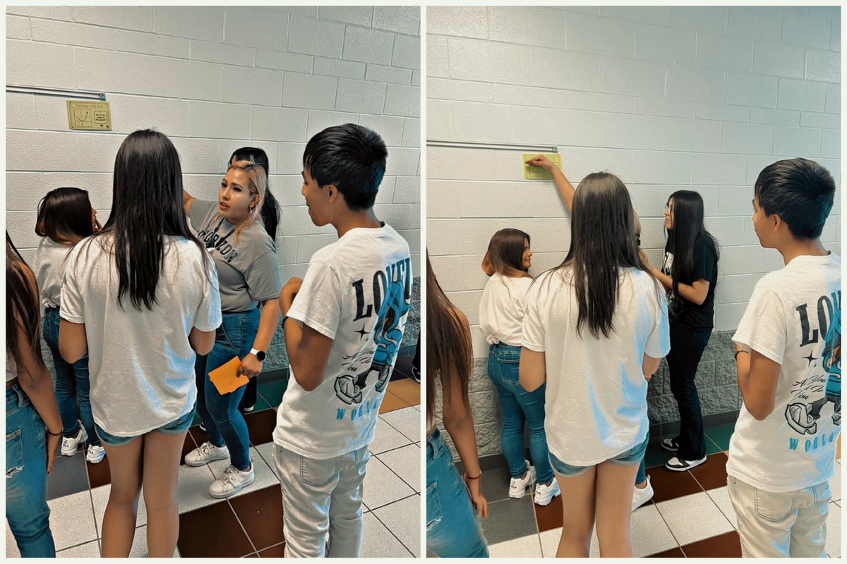 AbiEduVerse's tweet photo. On this early release day, the Algebra I team united forces 💪 and hosted a 3-Class Scavenger Hunt! Mr. Tobias, Mr. Saucedo and I had our students team up and review domain and range🏫 #RepTheH #HorizonScorpions 🦂 #WeAreClintISD 🍎 #ForOurStudents https://t.co/PFg0qMcyuI