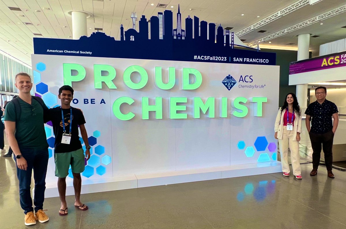 #ACSFall2023 was a great conference. I saw a lot of amazing work and had the honour to meet great chemists. I had a good time with @AkshaySubraman9, @peng_jiayu, Lucia, and @kevinpgreenman from @RGBLabMIT .