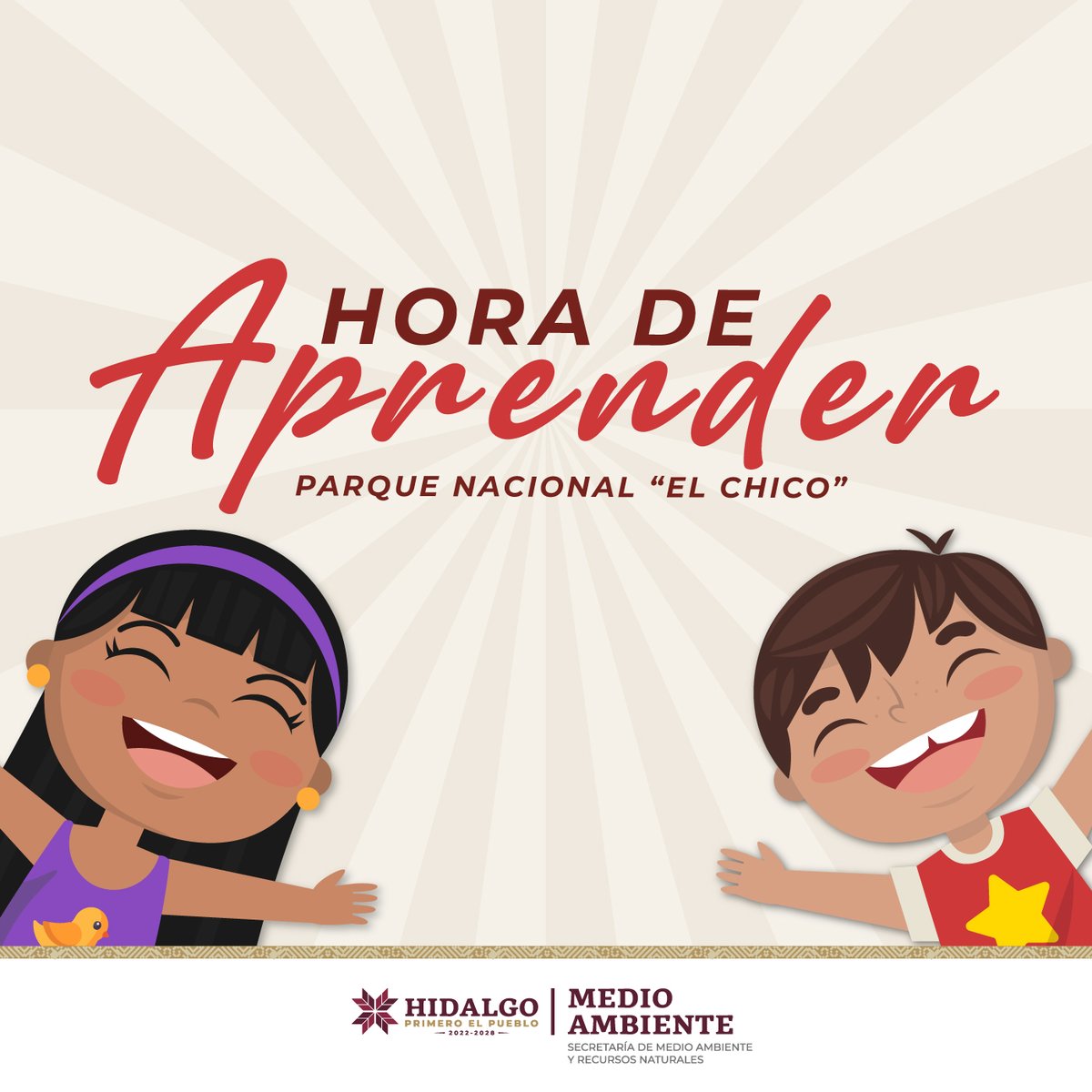medioambiente_H's tweet photo. ¡El verano en el Parque Nacional El Chico es más divertido!🌲🐿️
En esta aventura, Citlali y Tonatiuh se divirtieron por todos los caminos, campamentos y senderos del parque… acompáñalos en la #HoraDeAprender🌈 y disfruta con ellos cada rincón de esta Área Natural Protegida.🐾 https://t.co/eqe1llQwDx
