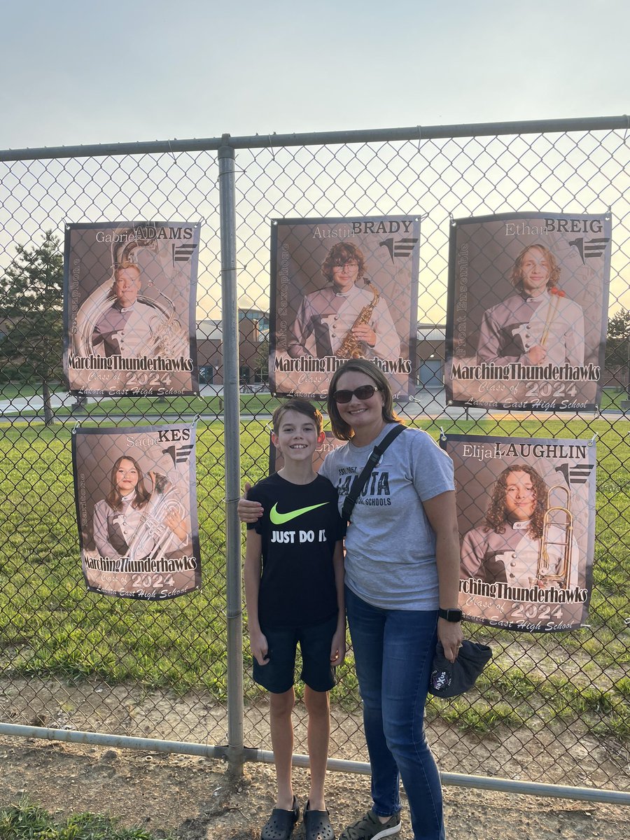 BradyLisa's tweet photo. My favorite Marching Thunderhawk Senior! Can’t believe this is his final year. 😭😭😭#WEareLakota https://t.co/HK22MpL3JY