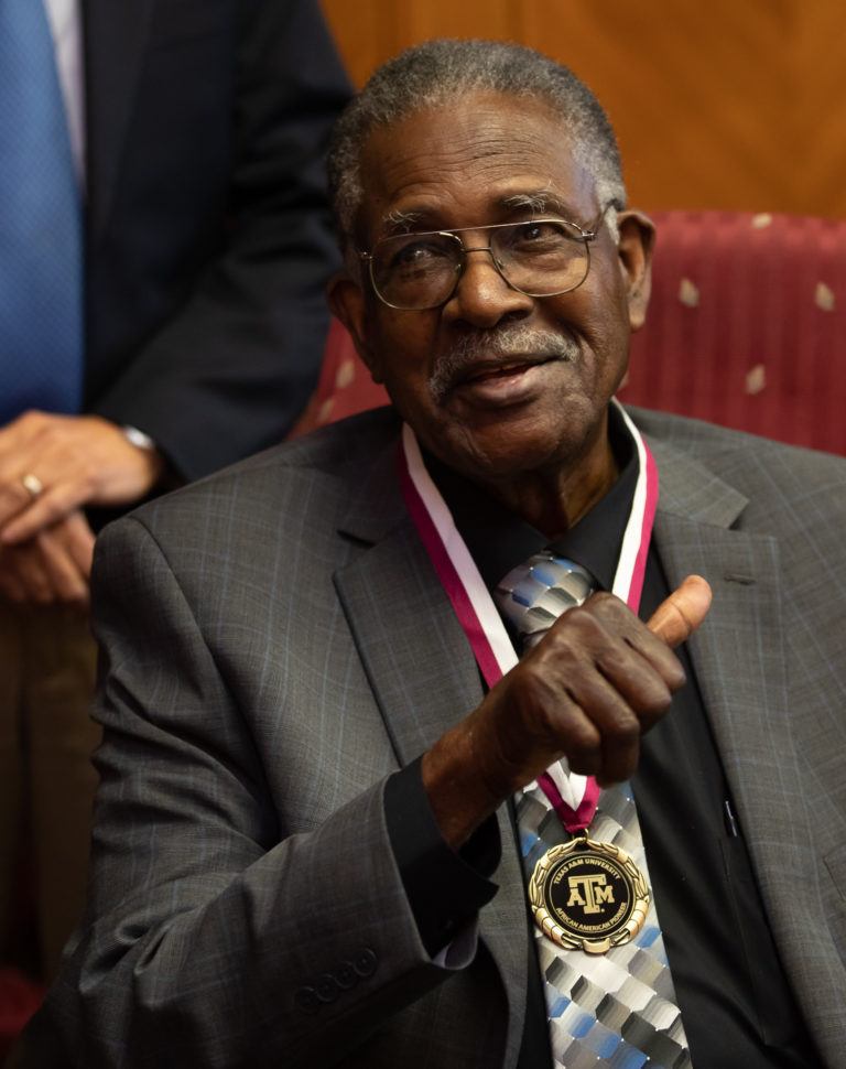 Leroy Sterling, one of the first three Black students to enroll at Texas A&amp;M University, has passed away.

Sterling enrolled at Texas A&amp;M in the summer of 1963, blazing the path for countless future Aggies to pursue their goals in higher education: tx.ag/Sterling63

Here.