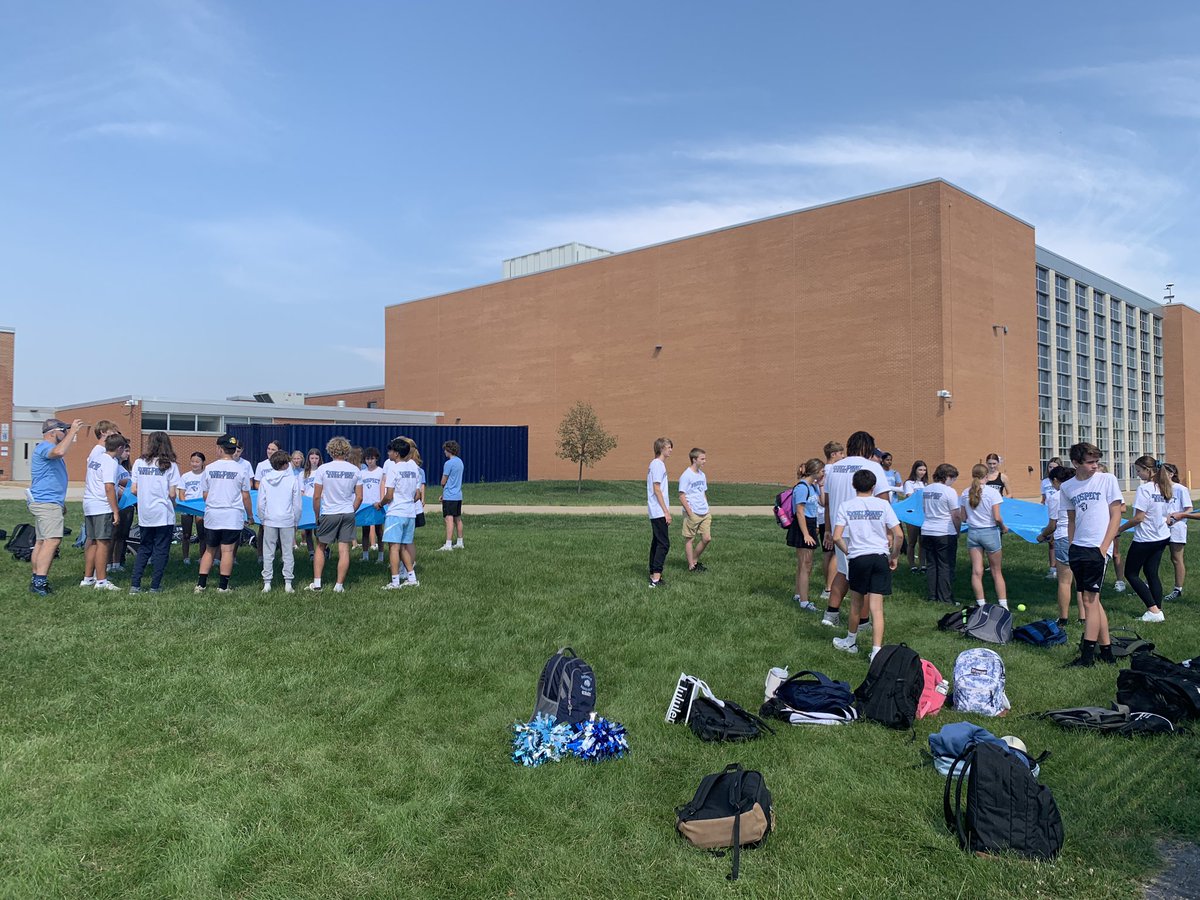 katiegweston's tweet photo. Amazing first week in the books with students and staff! Building belonging with the Class of 2027 #1Prospect, an all-school pep assembly, and Scrimmage Knight to kick off an awesome school year 💙🩵🤍 #EveryKnight @KnightsofPHS @Ms_Joyce_Kim @FrankMirandola @ScottMcD_PHS https://t.co/aptIbDOZxg