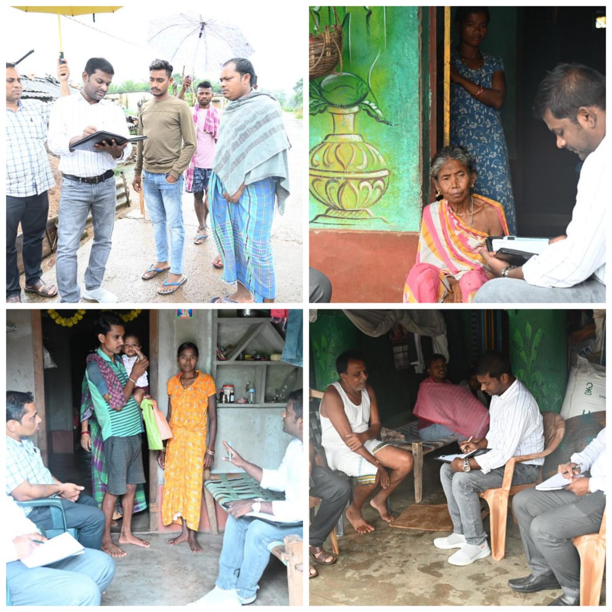 scstdevdept's tweet photo. As part of Observe  to Act we visited households and interacted with members. 
Assessment of delivery of basic services and role of cutting edge governance staff was done by the team . #CommunityEngagement #BasicServicesAssessment #GovernanceRole #LivelihoodInitiatives https://t.co/VaBk1bCg92