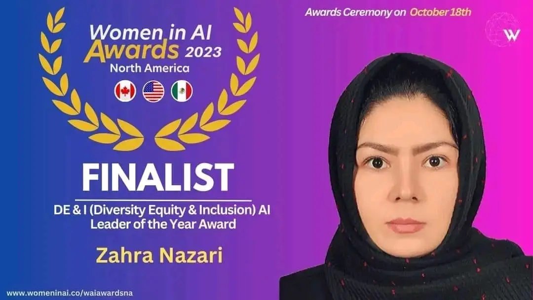 زهرا نظری، عضو سابق هیئت فنی آتارا، به عنوان نامزد نهایی جایزه معتبر زنان آمریکای شمالی در هوش مصنوعی انتخاب شد.
 زهرا نظری کارشناسی ارشد و دکتری خود را در رشته IT در کشور جاپان به پایان رسانده و فعلا مدرس دانشگاه در کانادا می باشد.