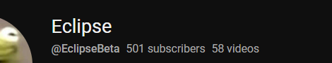EclipseBeta_'s tweet image. We hit 500 subscribers in 9 days!