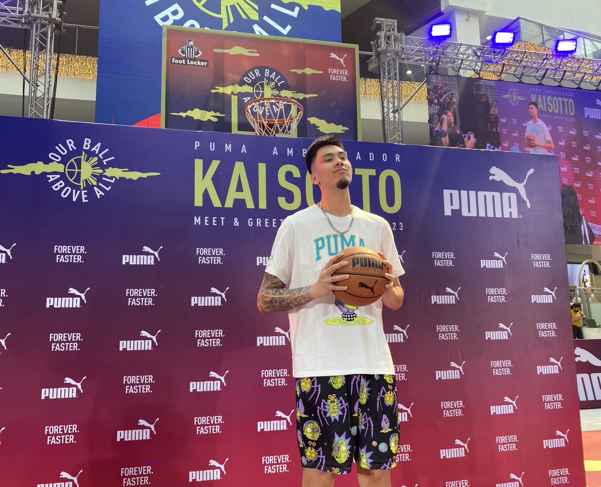 LOOK: Kai Sotto at PUMA Philippines’ #OurBallAboveAll event at the Glorietta Activity Center in Makati. @ABSCBNNews