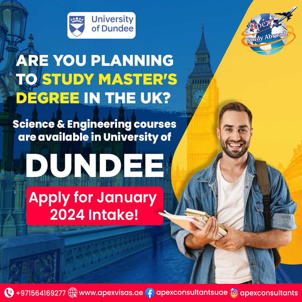 𝐄𝐱𝐜𝐢𝐭𝐢𝐧𝐠 𝐍𝐞𝐰𝐬! 

📞 +971-564169277
🌐 apexvisas.ae

#highereducation #UKStudies #newbeginnings #uk #ukeducation #dundee #studyabroad #studyabroadconsultants #visaconsultants #immigration #visa #ApexVisas