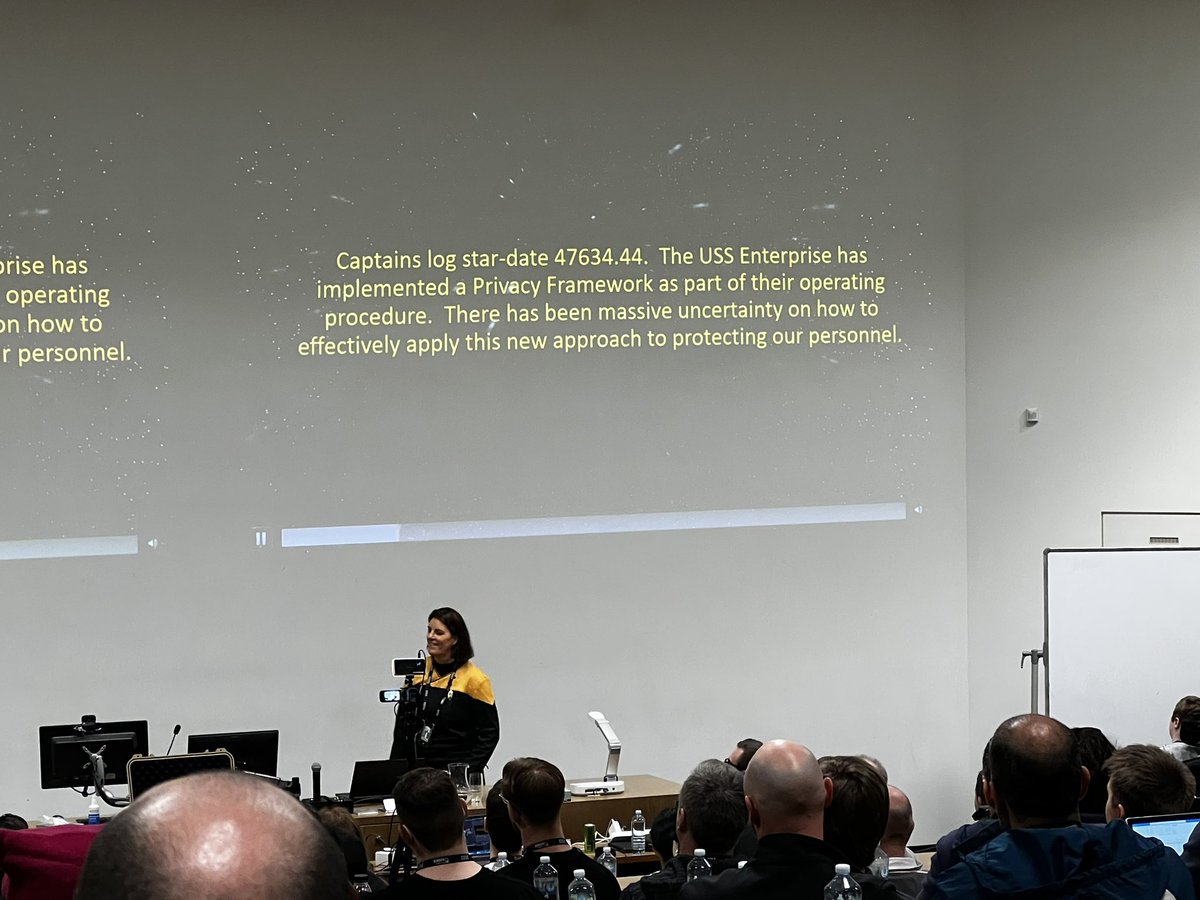 4n6Bexaminer's tweet image. Data and/or data. Brenda's gone all out with the Star Trek theme in her #bsidesperth presentation 🖖