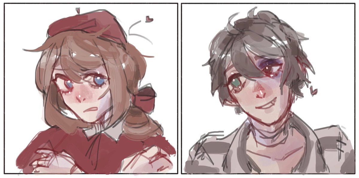 Cou29Cou's tweet photo. #identityVイラスト #IdentityV #lucabalsa #edgarvalden #painter #prisoner https://t.co/HGLaavtwxp