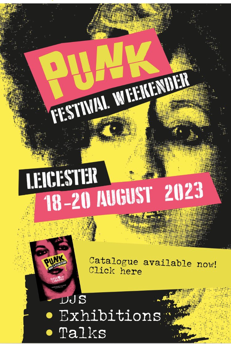 Loads of Free events , music and food this weekend in #Leicester as part of the #Punk festival rageandrevolution.co.uk/punk-festival/