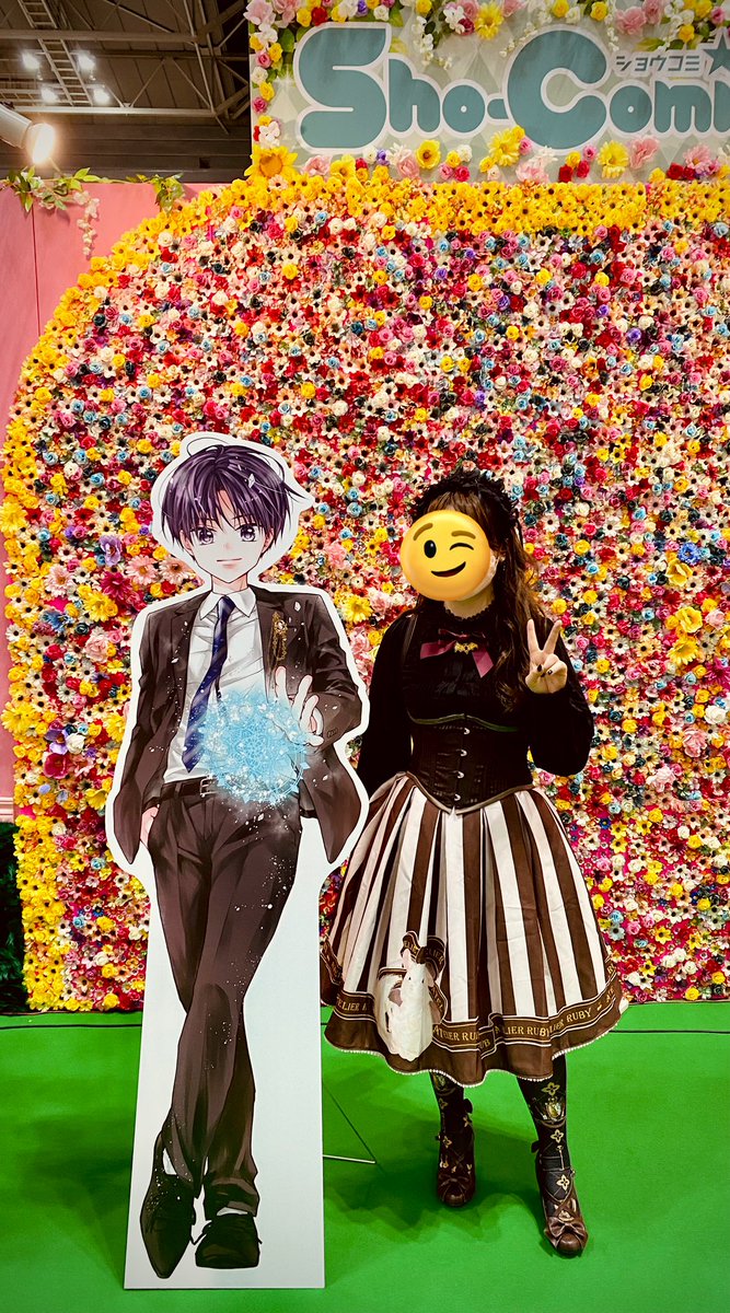 ガールズコミックフェス2023、1日目
お疲れ様でした〜!!☺️
会いに来てくださった読者様、本当にありがとうございました♡

ライブドローイングめっちゃ時間かけてしまった😭尺取ってすみません…!!
十魔を描きました!
あとパネルと写真撮った〜

みんなも楽しんでくれてたら嬉しいです✨ 