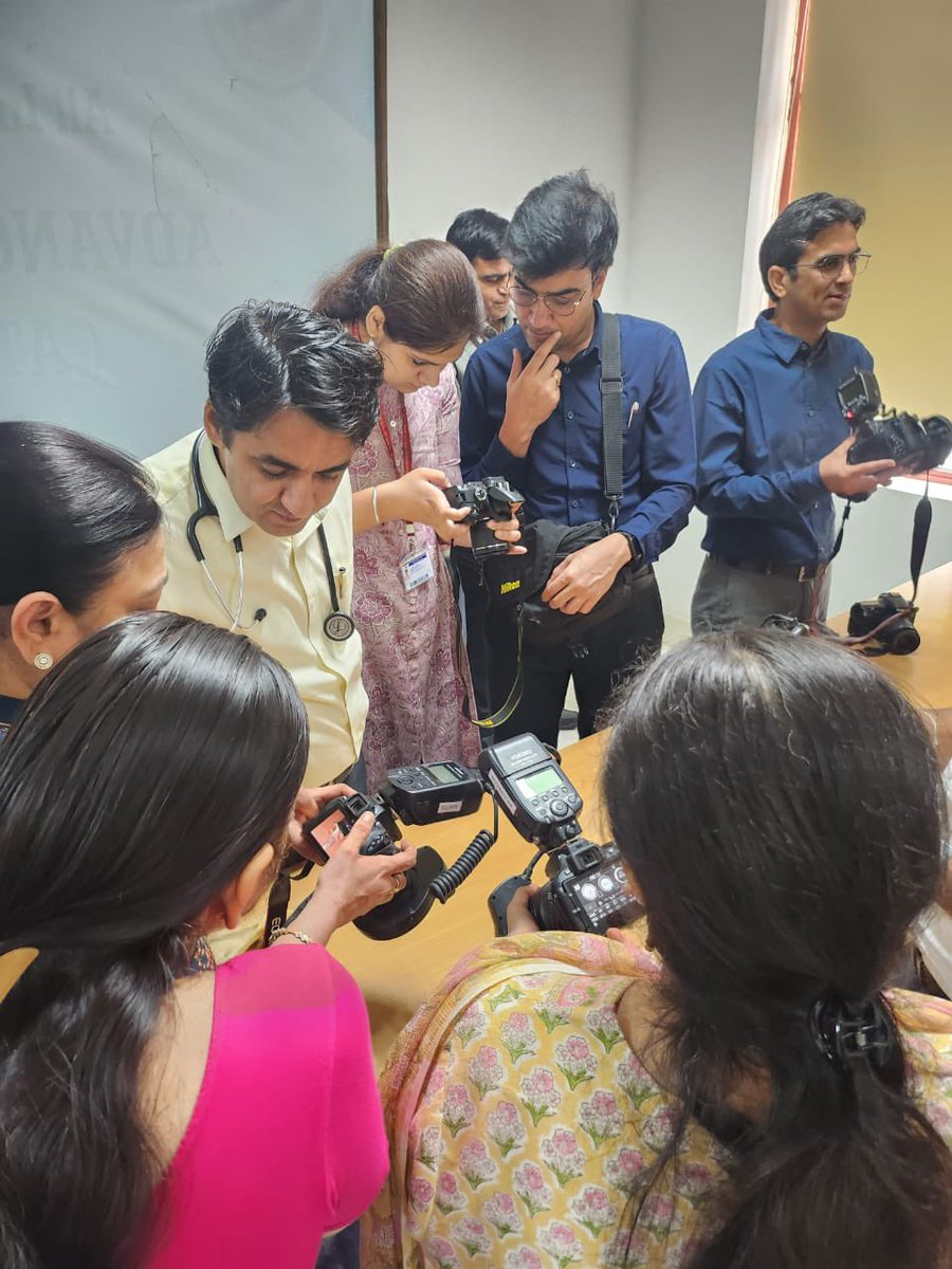 Department of Medical Education Technology <a href="/aiims_jodhpur/">AIIMS Jodhpur</a> conducted a unique “Medical Photography” workshop to enhance skills, tips &amp; tricks for documenting imaging for patient care &amp; research. <a href="/mansukhmandviya/">Dr Mansukh Mandaviya</a> <a href="/DrBharatippawar/">Dr.Bharati Pravin Pawar</a> <a href="/spsinghbaghelpr/">SP SINGH BAGHEL</a> <a href="/MoHFW_INDIA/">Ministry of Health</a> <a href="/ICMRDELHI/">ICMR</a> <a href="/WHO/">World Health Organization (WHO)</a>