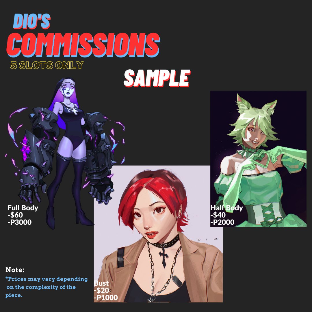 AronDiolex's tweet image. Hello everynyan! I'm opening 5 commission slots!
RTs are highly appreciated! 🫶
DM me for inquiries!
