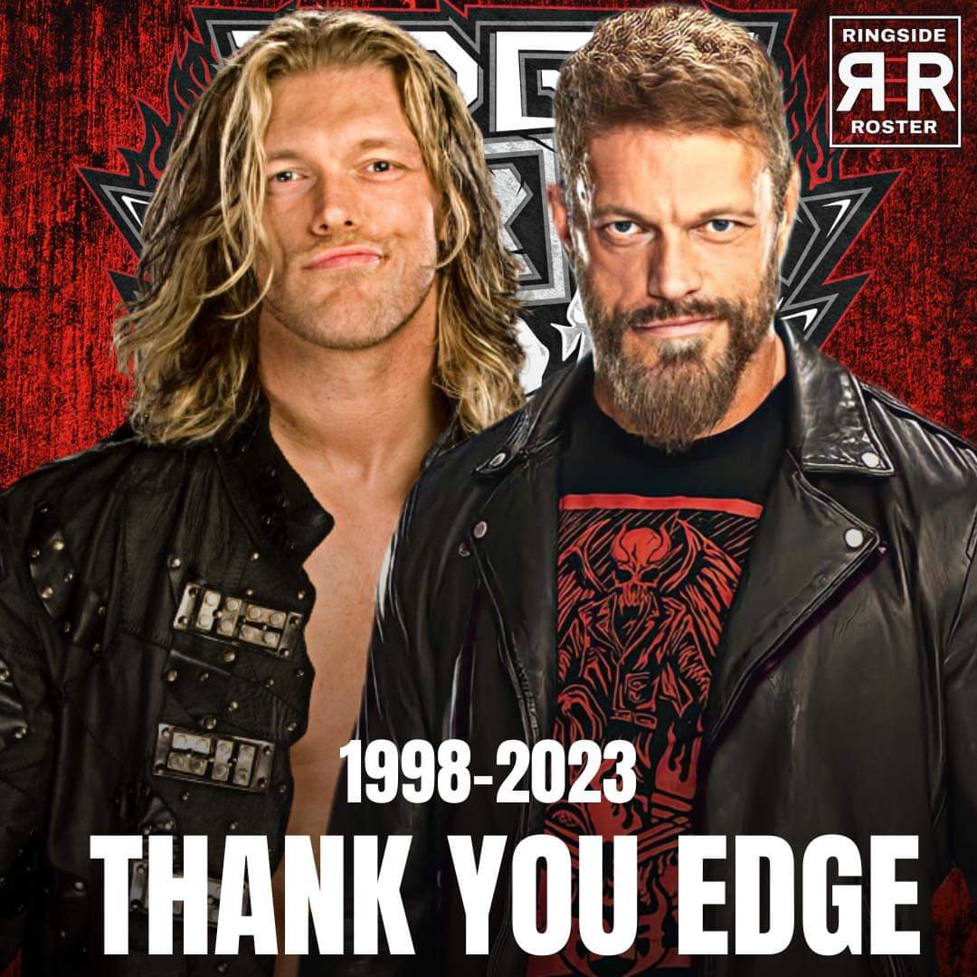 OzzyTLorenz's tweet photo. Thank you EDGE....we have reached the edge of this wrestling era and I believe a new golden era is on the horizon for all of us,just gotta ride these last waves 🌀🙏#wwe #wweedge #ThankYouEdge https://t.co/LZXSQQ8Jtw