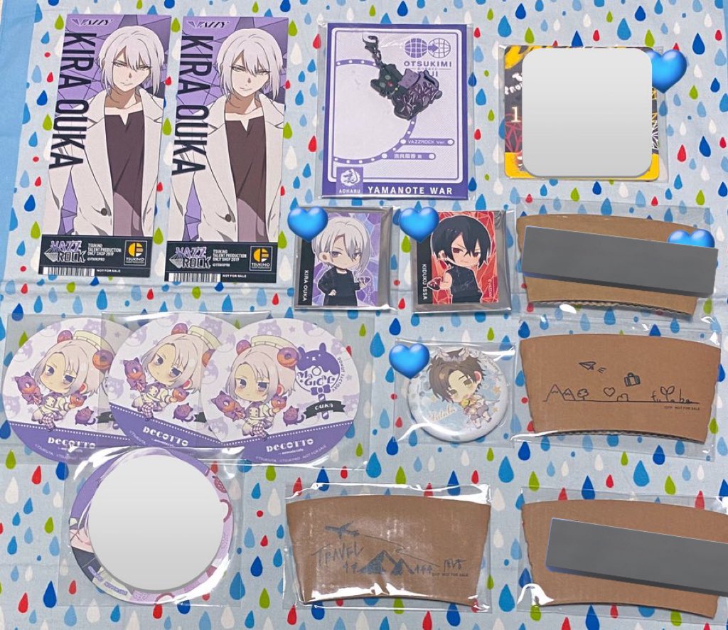 ツキプロ ツキプロショップ原宿
裏アオハル おつきみくじ スゥ スリーブ
池袋月野亭 スープスタンド デコット
バズロ バズアニ マシュマロ シール

譲】凰香/一紗/二葉

求】同異種:優馬/孝明/悠人/翔(2P 優先)
同異種:QUELL 柊羽/Procellarum 隼

💙は↔同種:優馬との交換希望

友人分含

郵送 交換