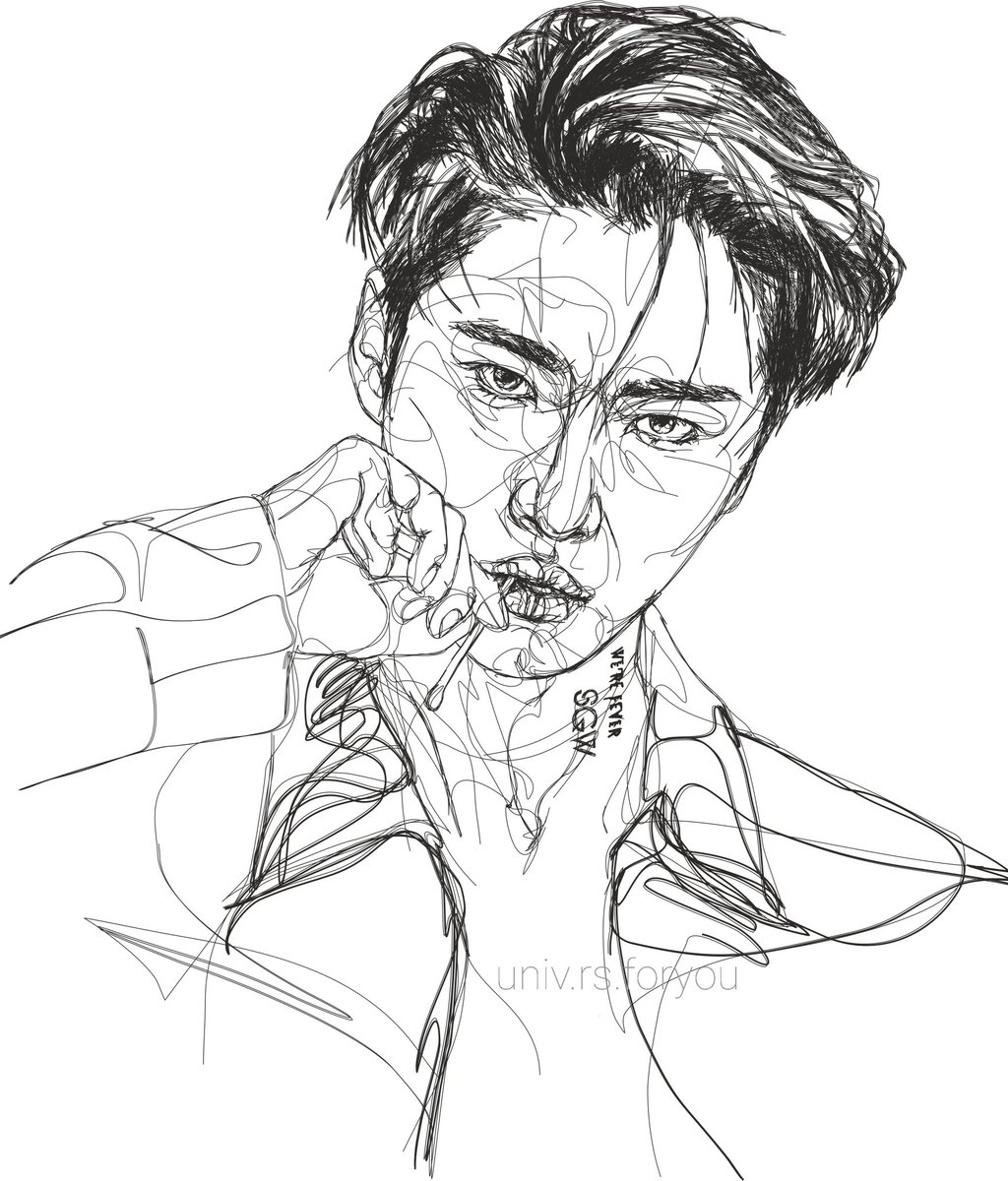UL309's tweet photo. #성화 #ATEEZ #SEONGHWA #에이티즈
@ATEEZofficial 
я вернулась из отпуска и так как не рисовала страшно подумать сколько, решила выложить вот эти графические портреты с Сонхва. С новыми силами в новый сезон. Спасибо за ожидание🤍 https://t.co/DGfEIrXb1G