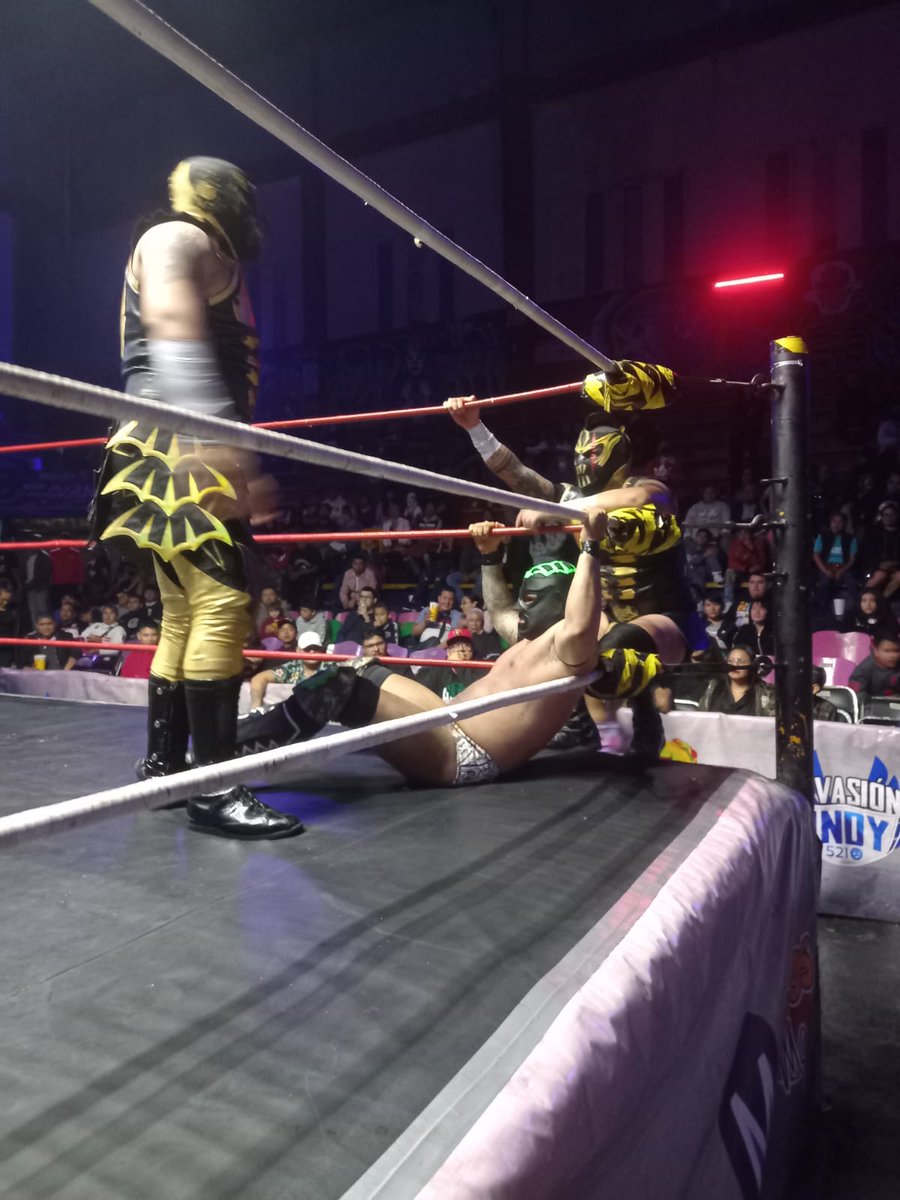 LaTijeraLucha's tweet photo. Fenomenal cuadrangular por los #Campeonatos #NWAMéxico en la #ArenaNeza, donde retienen los campeonato #LosGolpeadores al dar cuenta de #LosCerebrosNegros, previamente habían quedado eliminados #DickAngelo3G y #Legendario, al igual que el #DiosDelInframundo y #AeroStar... https://t.co/BEPbKX7d5b
