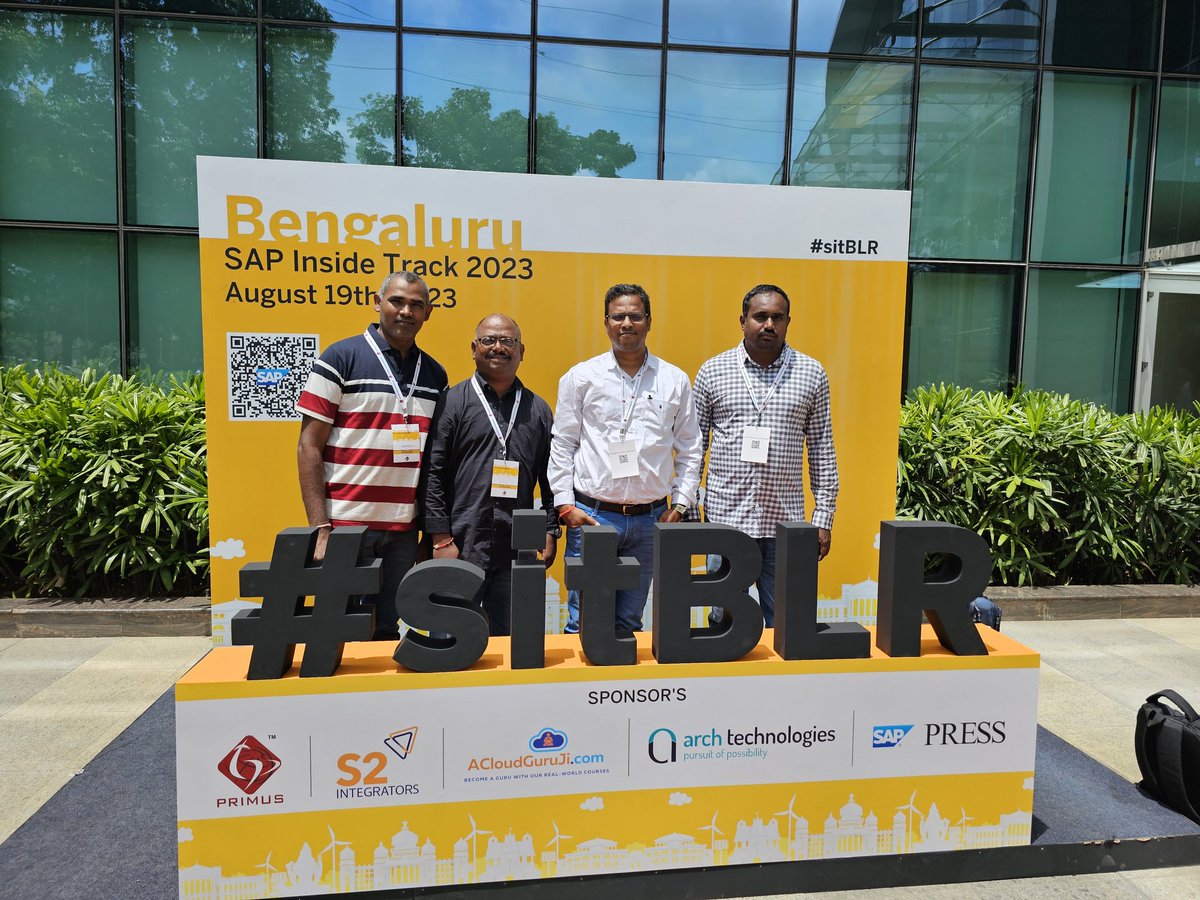 Nice to meet friends after a long time, thanks to #sitblr