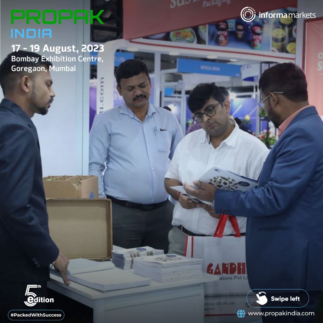 ProPakIN's tweet photo. Witnessing the magic of innovation at ProPak India 2023! 

From enthusiastic exhibitors to captivated visitors, the past 2 days were a whirlwind of excitement. 

Did you visit ProPak India 2023 yet? 

Join us at Hall No. 1, Bombay Exhibition Centre, Mumbai.
#ProPakIndia2023 https://t.co/lwBohd16IU