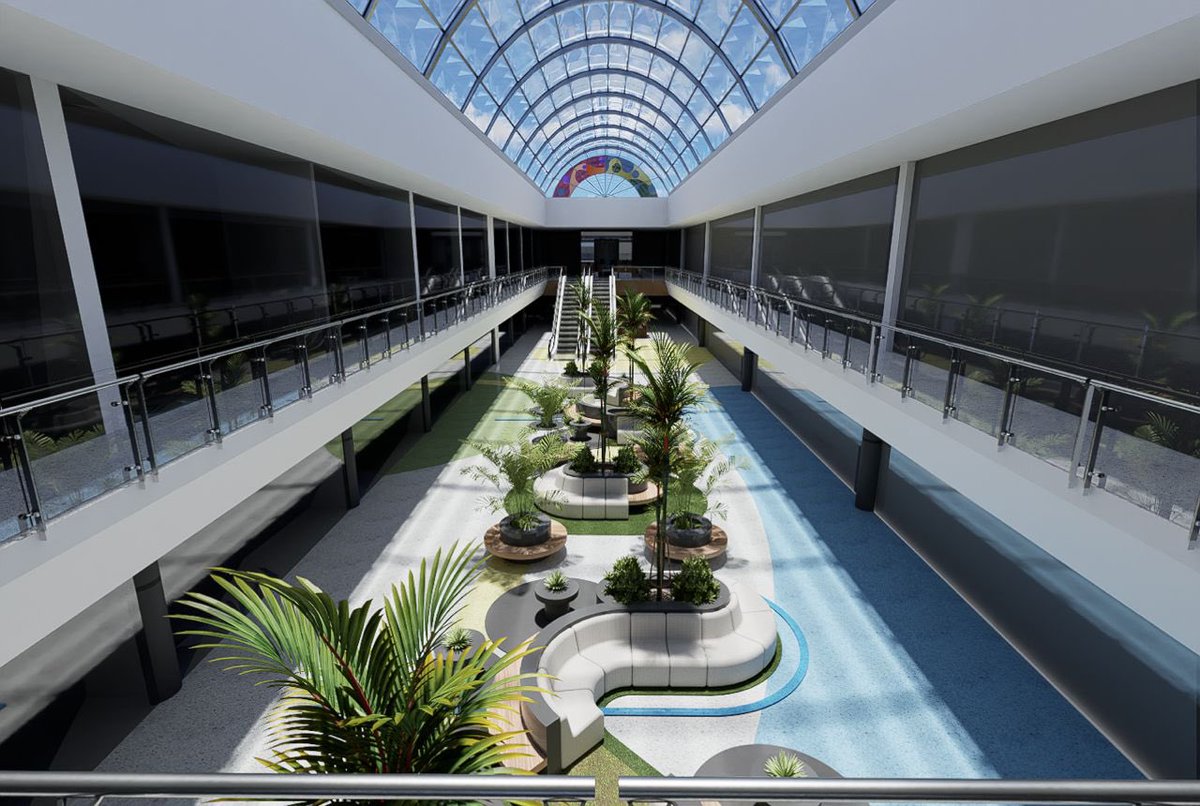 DiblasArq's tweet photo. Listo proyecto de pasillo central del CC Hyper Jumbo en Maracay ✨
#hyperjumbo #maracay @kurucuteando @_hyperjumbomall https://t.co/Ijo93y8hwL