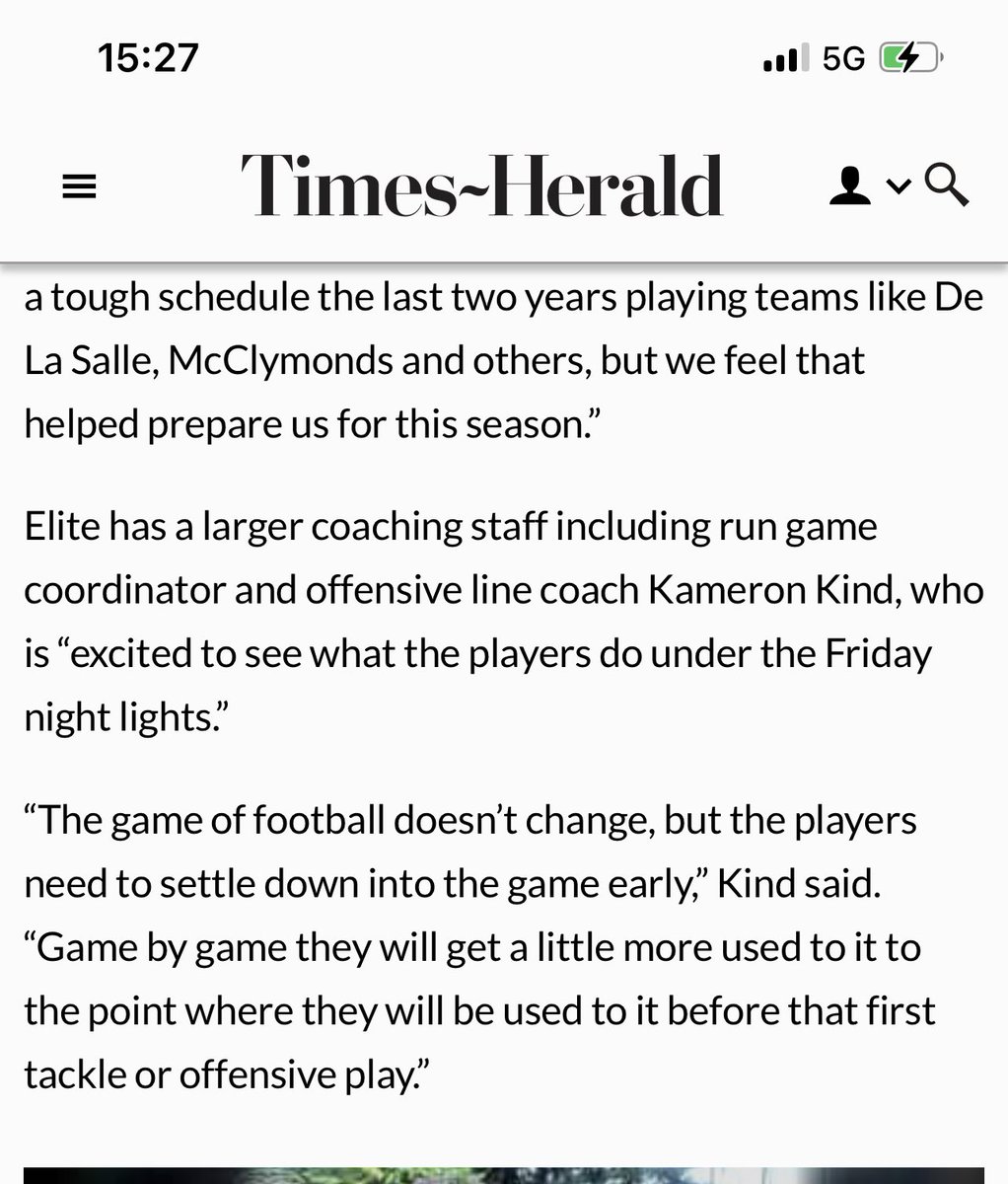 CoachKamKind's tweet photo. Great article these young men have put in the work and now it’s paying off. Got our first varsity win tonight 59-0.
#FlyEaglesFly #EliteEaglesAthletics https://t.co/FZoGdKxcvg