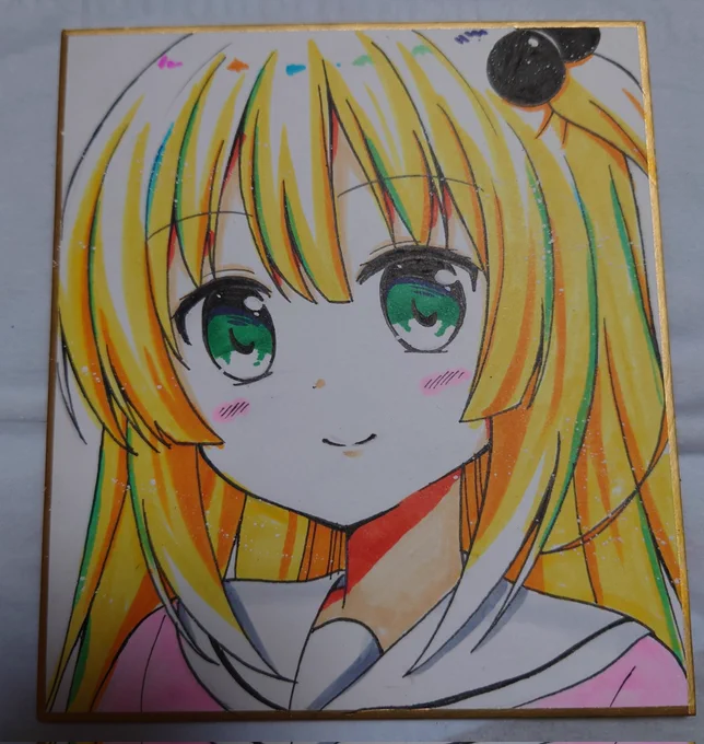 色紙はお一人様一点までで一枚1000円です。もう少し描く予定です今まで飾ってたポスターは閉会後に無料で差し上げますのでお気軽に仰ってください #COMITIA145 