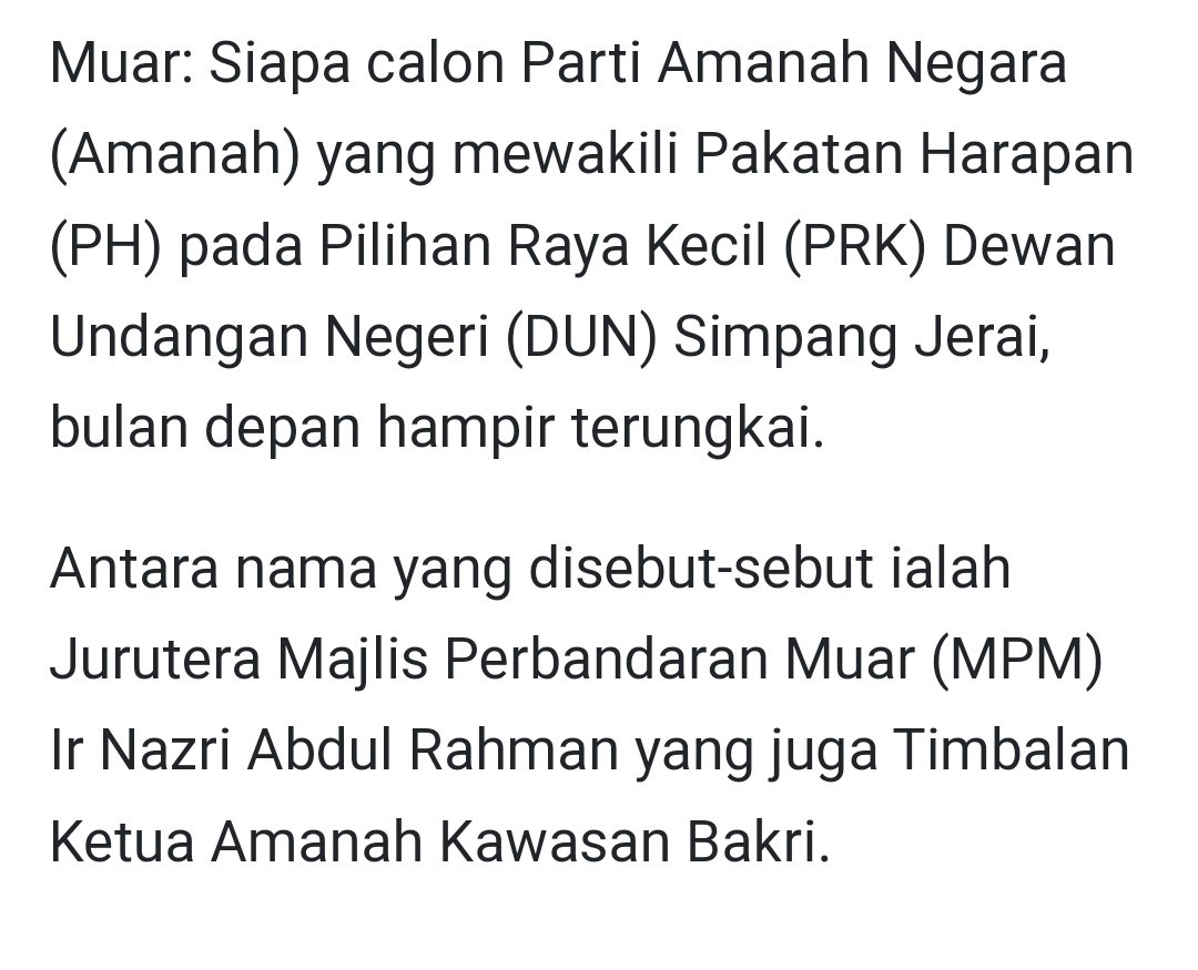 Penjawat awam, jurutera Majis Perbandaran Muar, kawasan <a href="/SyedSaddiq/">Syed Saddiq</a>, boleh pulak pegang jawatan dalam parti politik. Tapi bila imam masjid Putrajaya pegang jawatan politik, satu Malaya bising, suruh <a href="/MyJAKIM/">JAKIM</a> pecat la bagai.