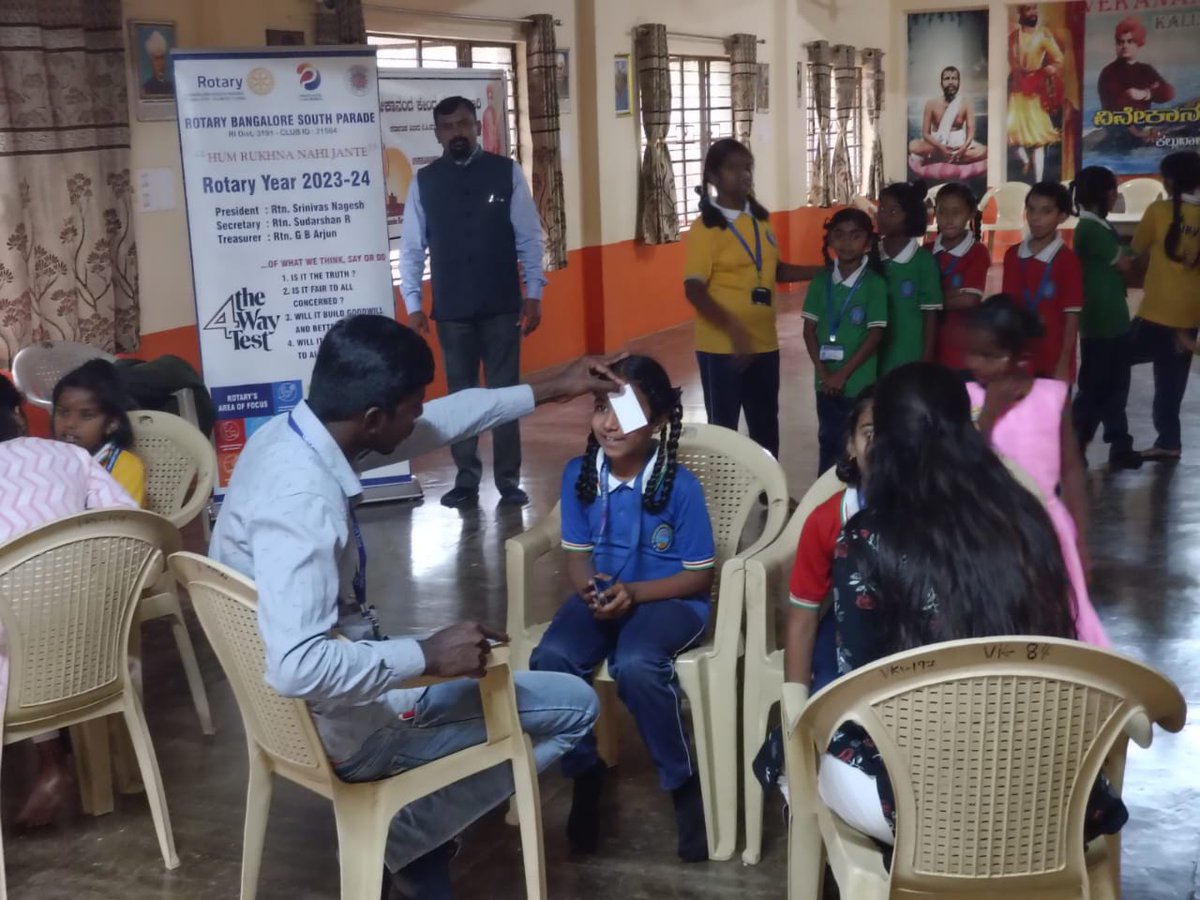 ParadeRotary's tweet image. Eye camp happening in full swing at swamy Vivekananda school Jigani
By Rotary Bangalore South parade