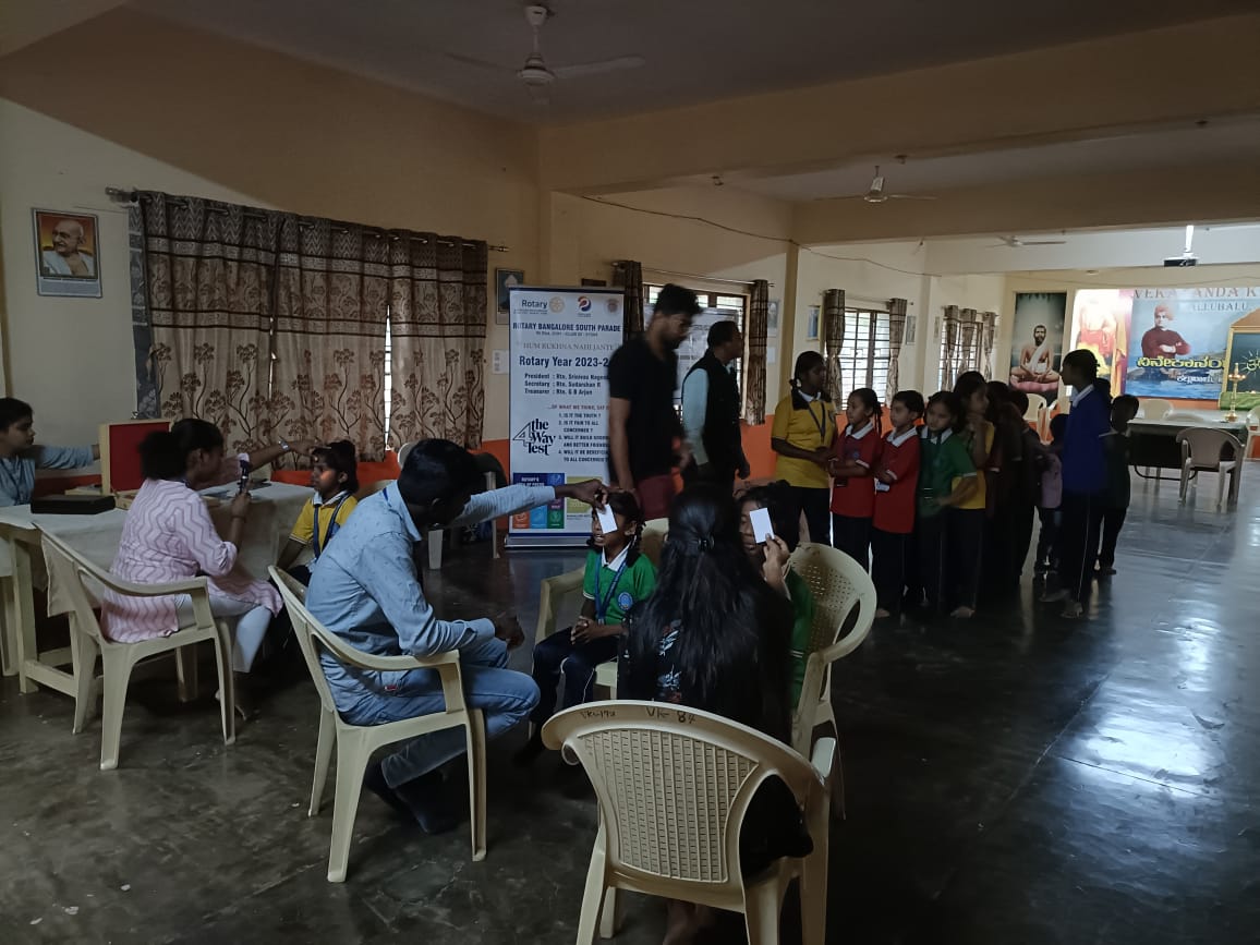 ParadeRotary's tweet image. Eye camp happening in full swing at swamy Vivekananda school Jigani
By Rotary Bangalore South parade