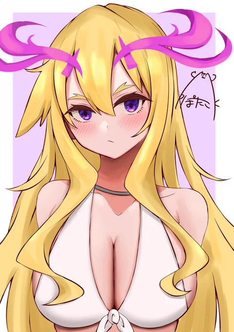 暑いんでルシさまに水着着てもらいました(サングラスも付けとく…)#モンスト #モンストイラスト 