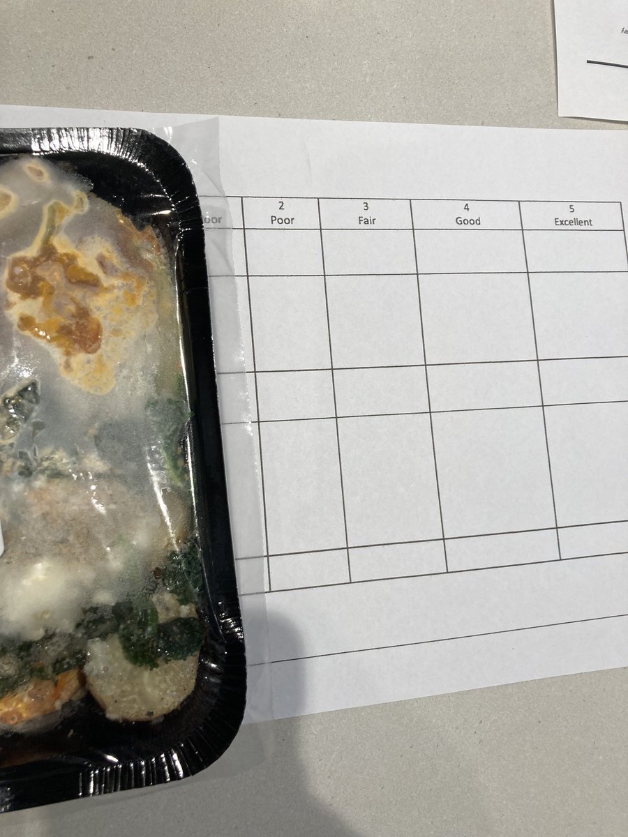 A big week. 6+ months of prep and we have round 1 of meal testing (frozen meal pictured) AND ethics approval for our feeding trial in major depression! Such impressive work and especially from <a href="/DelyseTien/">Delyse Tien</a> <a href="/megjhockey/">Meg Hockey</a> 👏🏼