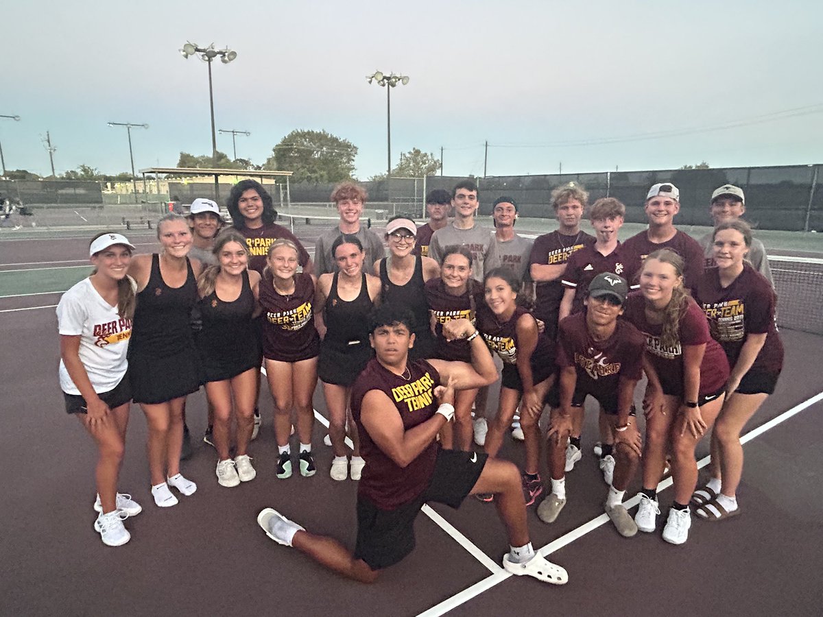 DPISD_Tennis's tweet image. Congratulations to our varsity team for earning a 10-9 victory over the #13 ranked team in Texas for 5A - Friendswood HS!  Our next match will be on Tuesday 8/22 at Baytown Sterling beginning at 3:30.  🦌 🎾 @Coachtheim @dpisdathletics