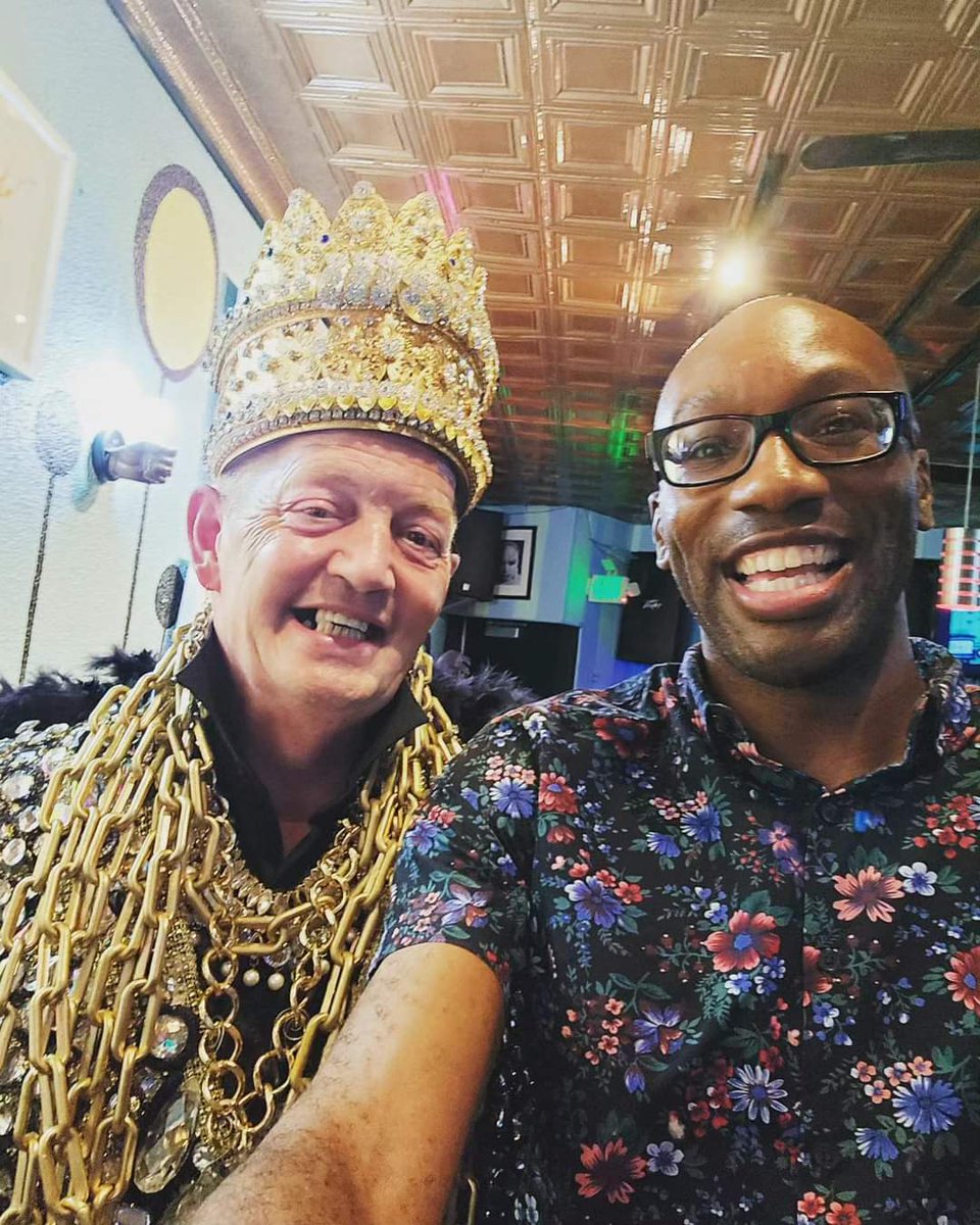 I just met the king. We're both royalty.