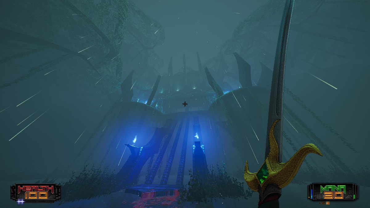 xCarpenedo's tweet image. É o Heretic/HeXen de nossos tempos, não tem jeito. Tá lindíssima essa expansão. #AmidEvil #TheBlackLabyrinth #PCMR