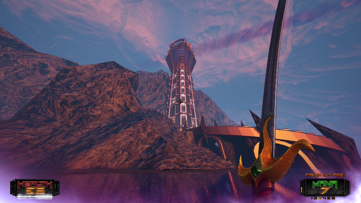 xCarpenedo's tweet image. É o Heretic/HeXen de nossos tempos, não tem jeito. Tá lindíssima essa expansão. #AmidEvil #TheBlackLabyrinth #PCMR