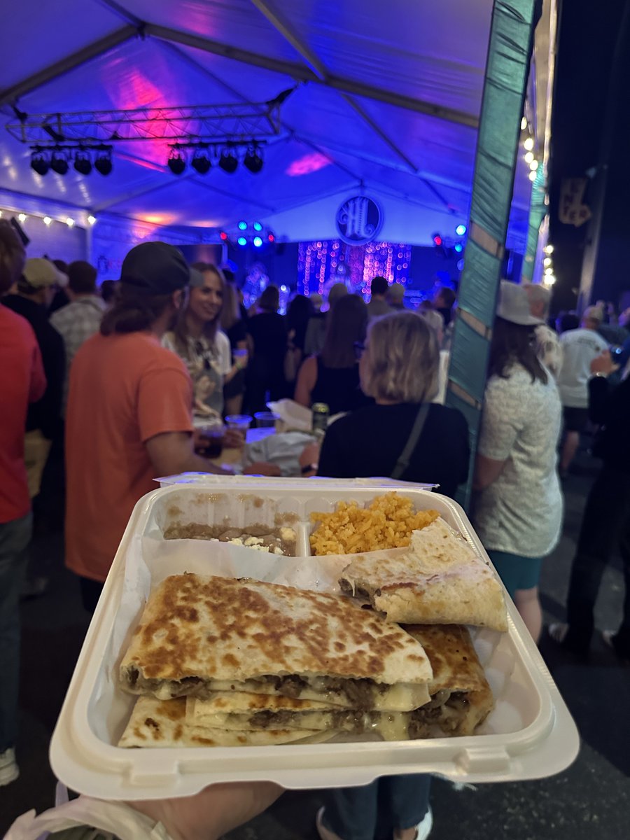 Eating a quesadilla while watching an ELO cover band like the lord intended