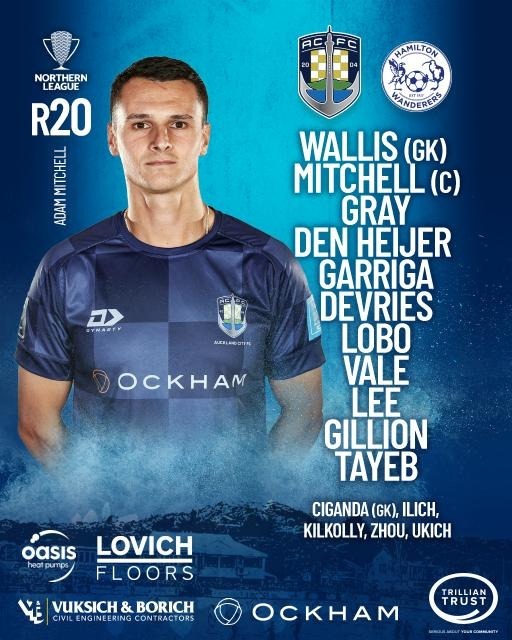 AucklandCity_FC's tweet photo. STARTING XI | Here is how we line up vs @HamWanderersNZ kick off at Kiwitea Street is at 3:00pm.
#TAvAC #NZNationalLeague #StrengthInUnity #NavyBlues https://t.co/nM3IFDvPNL