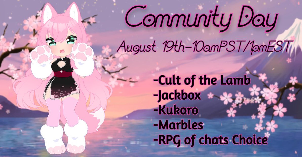 Opal_wolfy's tweet image. ~Community Stream~ 

I am so excited for tomorrow! This will be my first ever community stream and have no clue what I’m doing!! We shall figure it out together! 

See you soon wolf pack!🐾🩷🐾

Opal art: @/Forestfox66 
#envtuber #communitystream #twitchstream #WolfPack