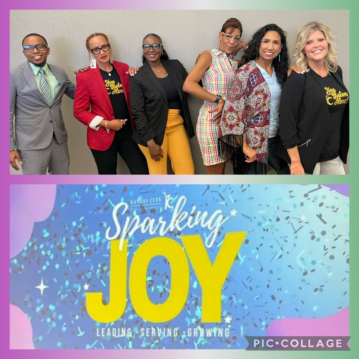 Welcome Back KCPS! The  <a href="/kcpublicschools/">KCPS</a> Academic Division lead team is READY to welcome our students and families back to school! Wishing everyone a successful and joyous 23/24 school year! #SparkingJoy✨ #KCPSAcademicDivision✏️ #YouBelongHere ❤️💛💙