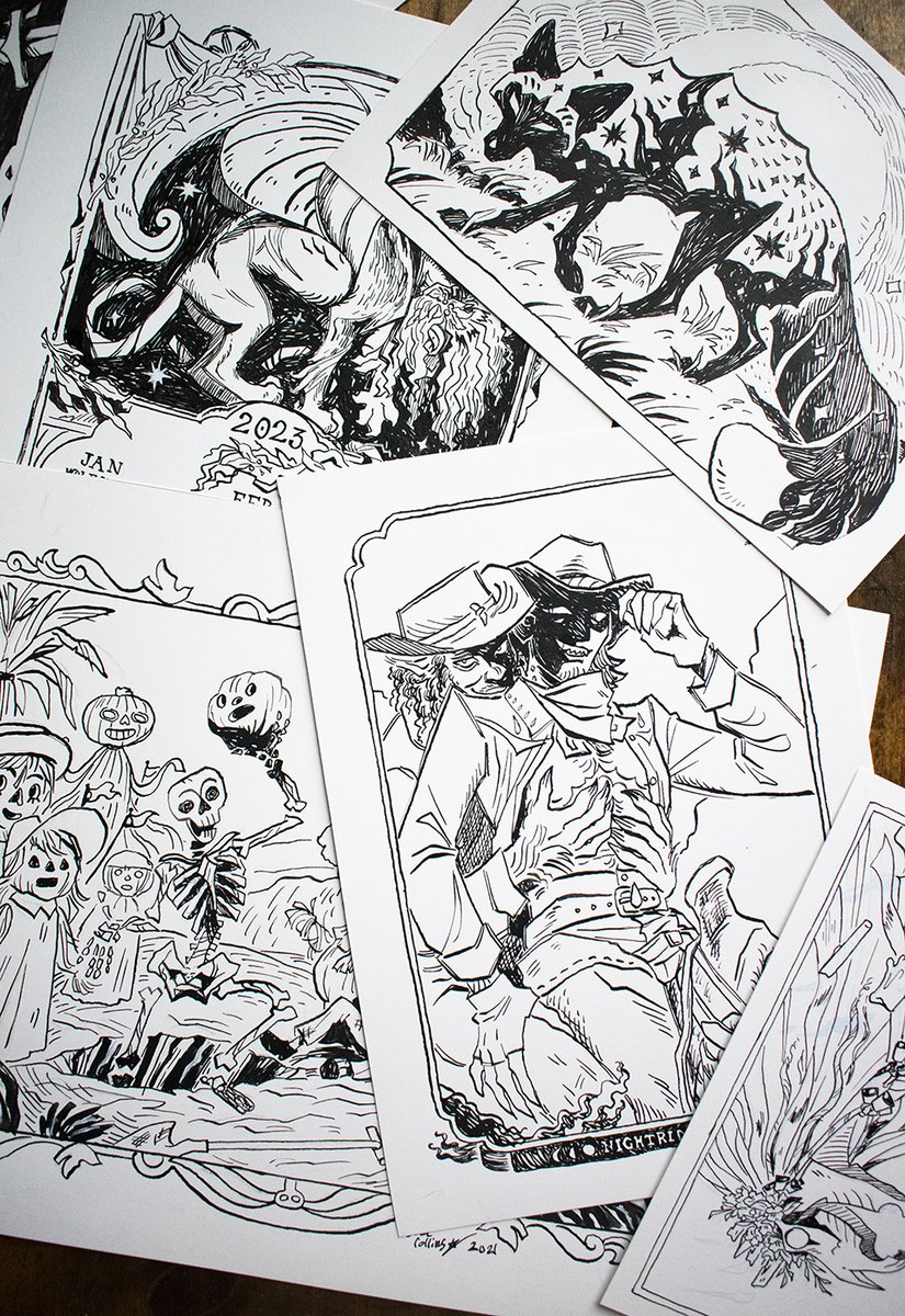 The moving sayle is on!!! I've listed over 20 original inks, ceramics, and mystery parcels! coyoteprince.com/shop