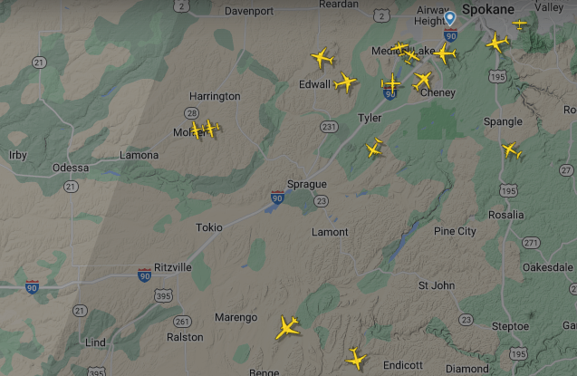 Air resources for #grayfire are making one more pass before night fall. Two more tankers from Missoula are inbound. #WaWILDFIRE