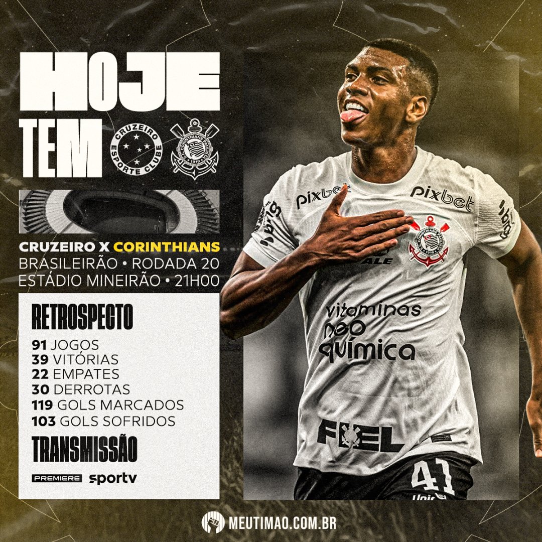 Meu Timão on X: HOJE É DIA DE CORINTHIANS!  / X