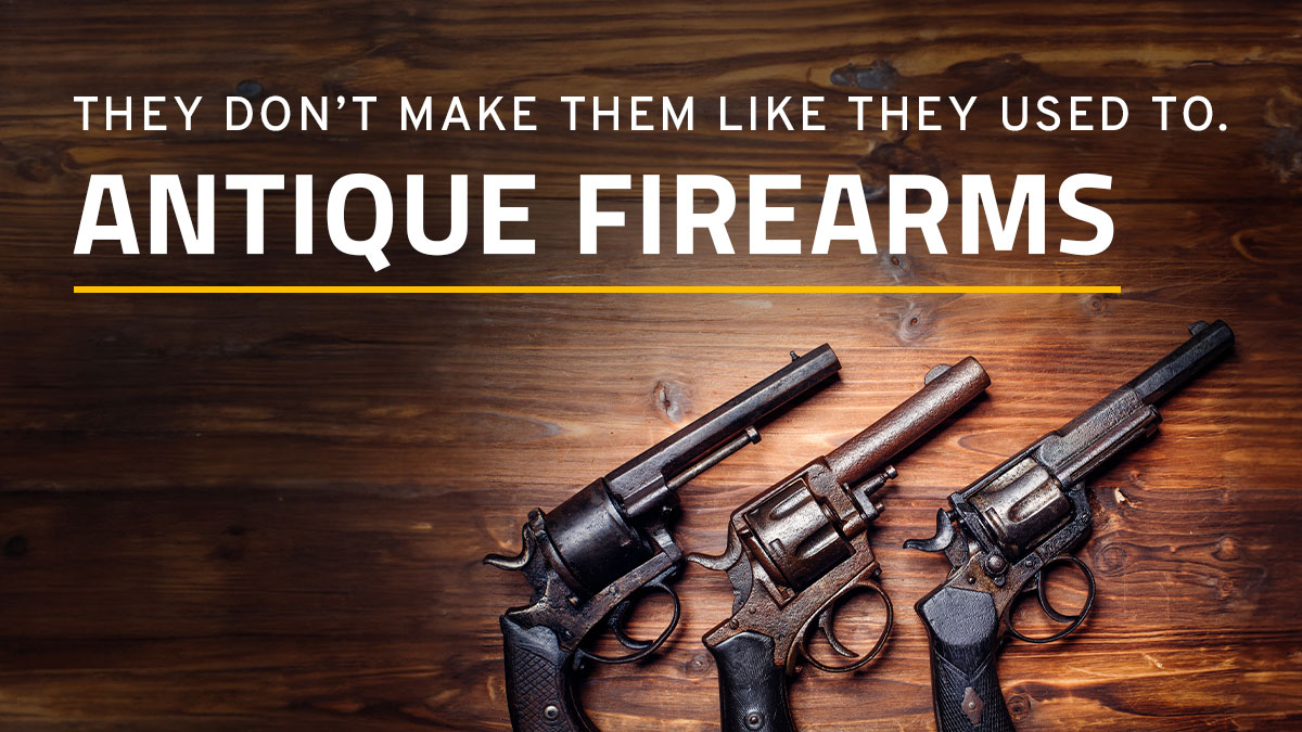⚙️ Browse Listings for Antique Firearms on #GunBroker.
bit.ly/3pLmhrd

Antique firearms from the Civil War, flintlocks, carbines, handguns, double-barrel shotguns, and many other historical names. 

#antiquefirearms #antiqueguns