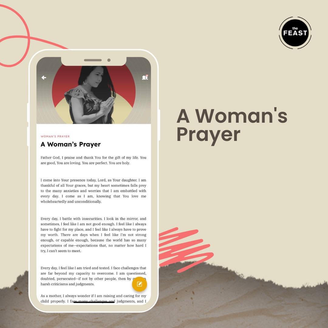 thefeastph's tweet photo. As we connect and reflect at the Jewels Conference, here are the prayers we can pray together as one community of women.
🙏🏻Open these prayers inside the Feast App
Pray the prayers with the #FeastApp:
Open the app > go to PRAY > choose COMMUNITY PRAYERS https://t.co/S9fIDjKMp8