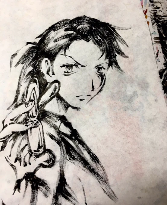 もう一度描き直し🖋😁💦 