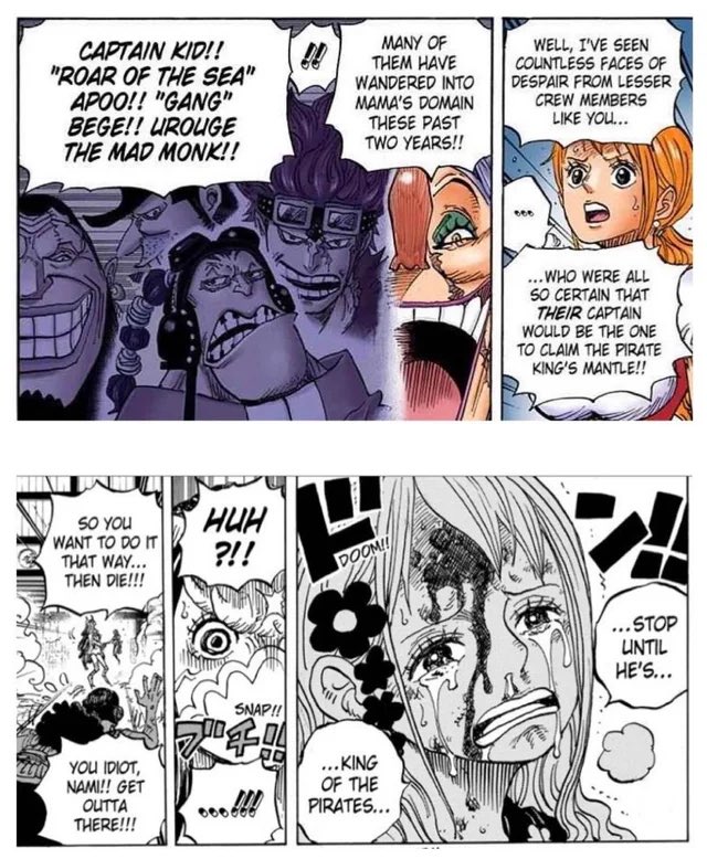 Beautiful Nami was knocked down by Ulti for protecting Luffy from becoming  the Pirate King ONE PIECE - BiliBili