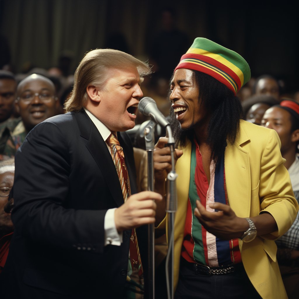The media often fails to mention Donald Trump's love for reggae music. Trump even went on tour with Bob Marley in the late 1970s.