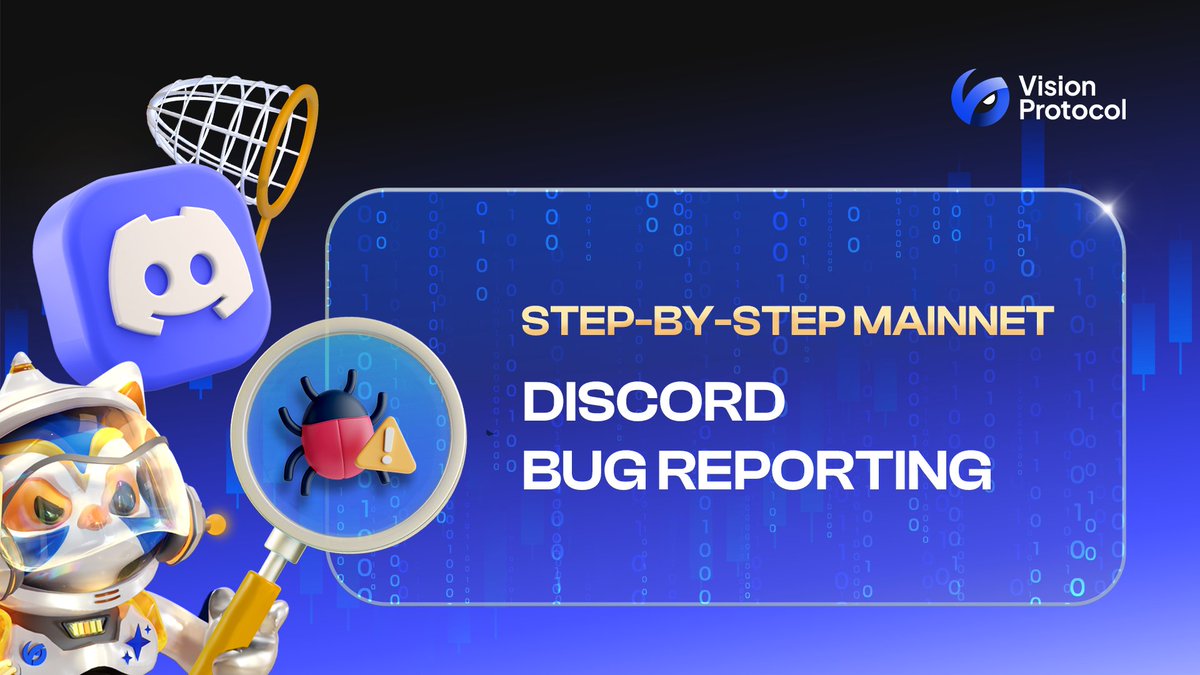 VisionProtocol's tweet image. 🥹👾 Trouble with Bugs/Errors while joining #VisionProtocol #MainnetBeta ???
Here’s how you can report to us 👇 docs.vp.xyz/product-guides…